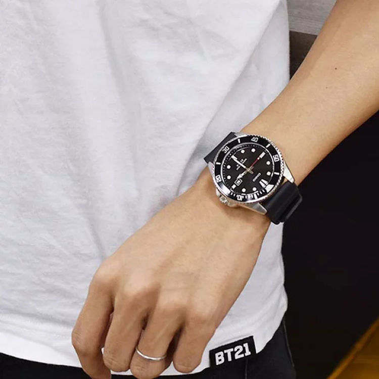 Men's CASIO Date Display Resin Strap Waterproof Quartz Watch Mens MDV-107-1A1JF