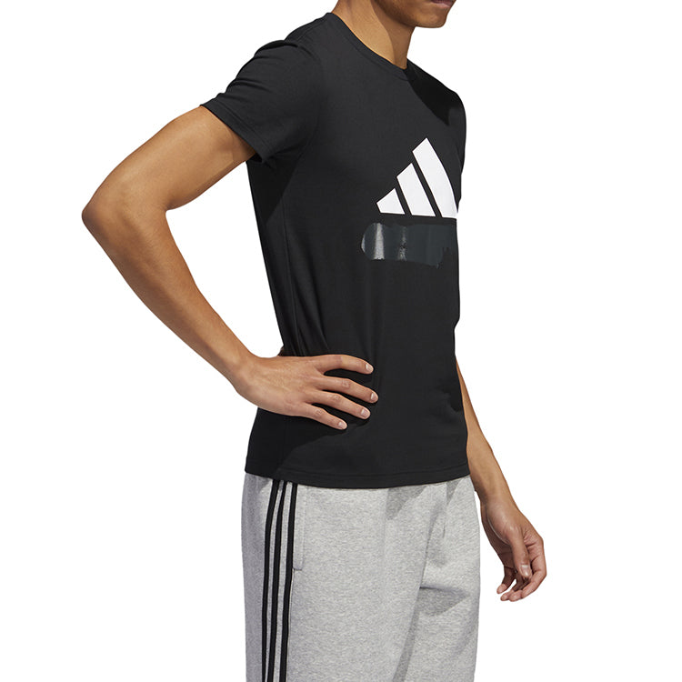adidas Sports Stylish Short Sleeve 'Black' FT2829
