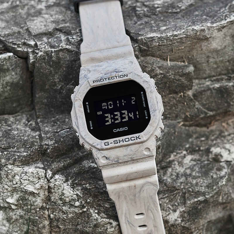 CASIO G-Shock Square 'White Black' DW-5600WM-5PRD