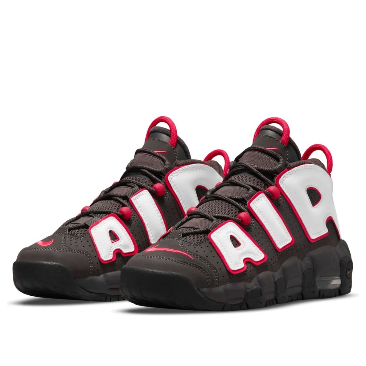(GS) Nike Air More Uptempo 'Medium Ash Siren Red White' DH9719-200