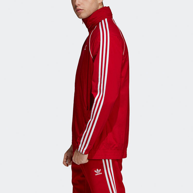 adidas originals Casual Sports Hooded Jacket Red DV1587