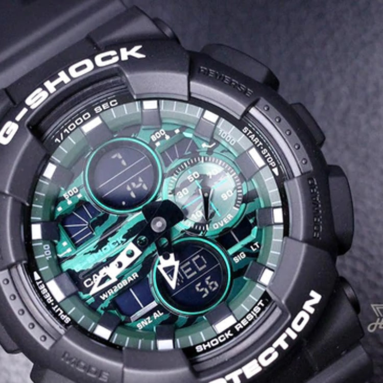CASIO G-Shock Analog-Digital 'Black Green' GA-140MG-1A