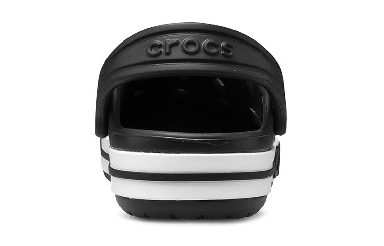 (PS) Crocs Small Crocs Outdoor Flat Heel Beach Sports Black White Sandals 'Black White' 205100-001