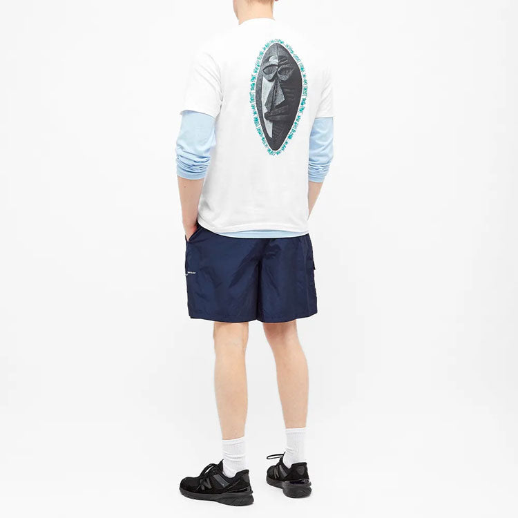 Stussy Tiribal Mask Tee Classic Short Sleeve Unisex White 1904516-WHITE