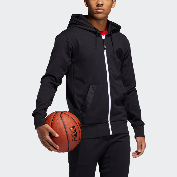 adidas Rose Wntr Hood Basketball Hooded Jacket Black EC6236