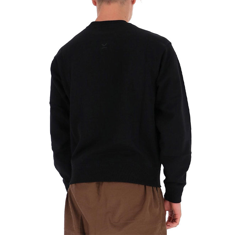 Men's KENZO Alphabet Logo Round Neck Long Sleeves Sports Black FA65SW0004MD-99