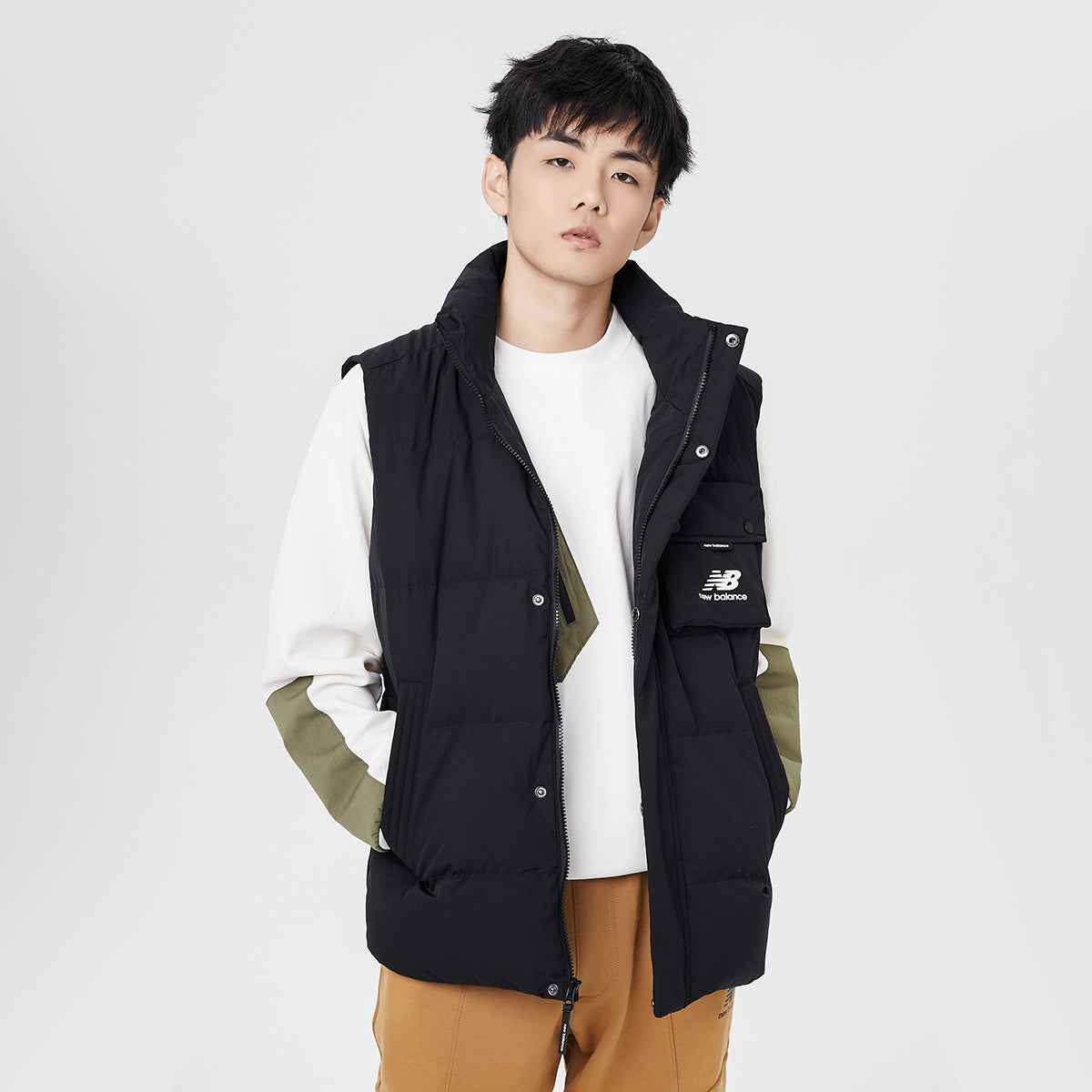 New Balance Windproof Puffer Vest Asia Sizing 'Black' AMV14310-BK