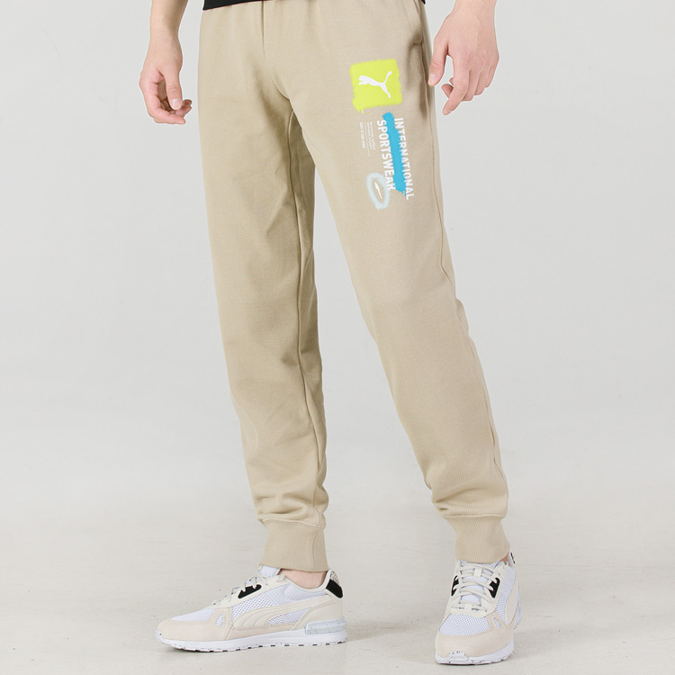 PUMA Logo International Sportswear Pants 'Beige' 536306-64