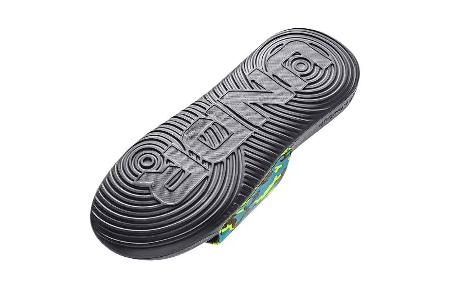 (PS) Under Armour Ansa Graphic Slides 'Black Green' 3024438-300