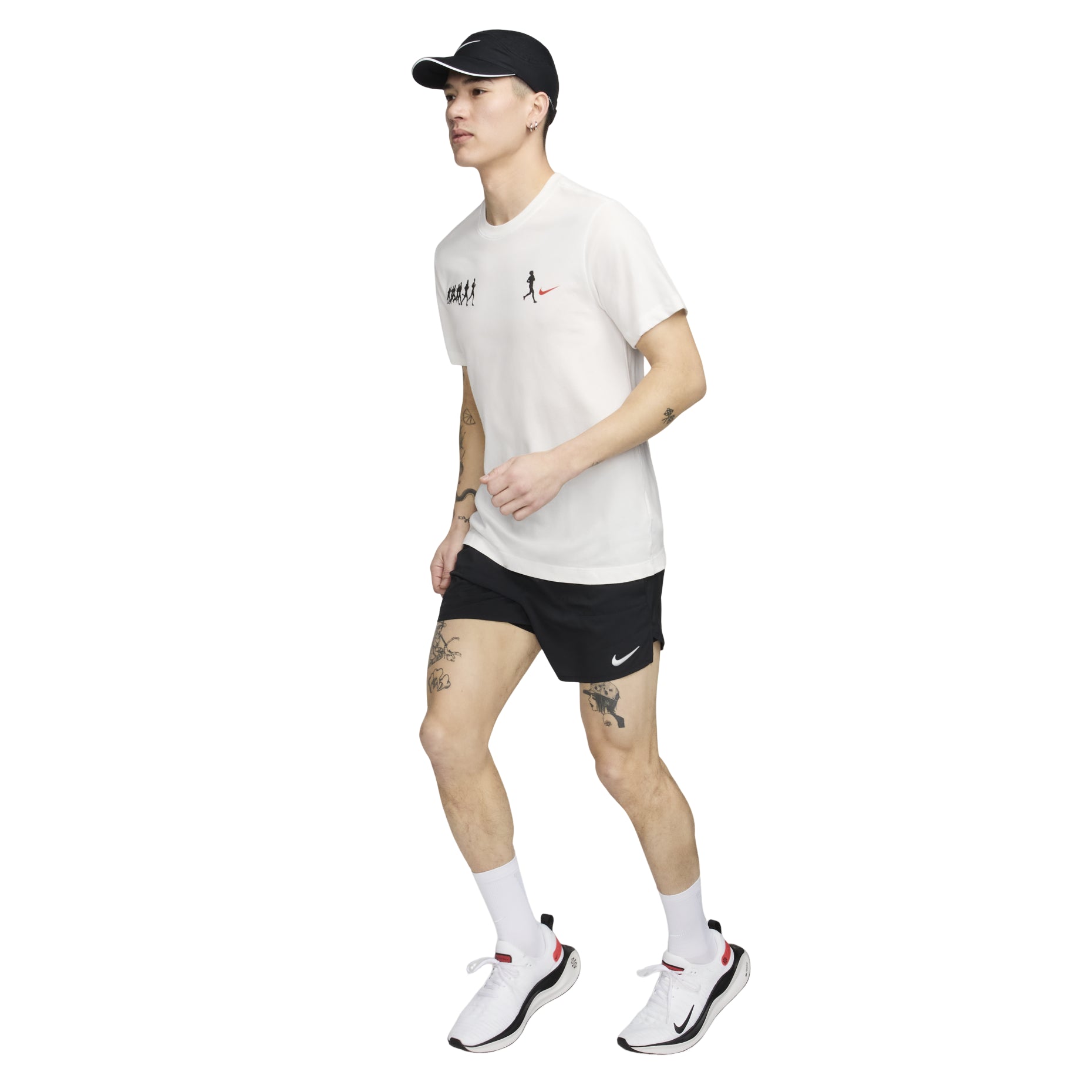 Nike Dri-FIT Running T-Shirt Asia Sizing 'Summit White' FV8393-121