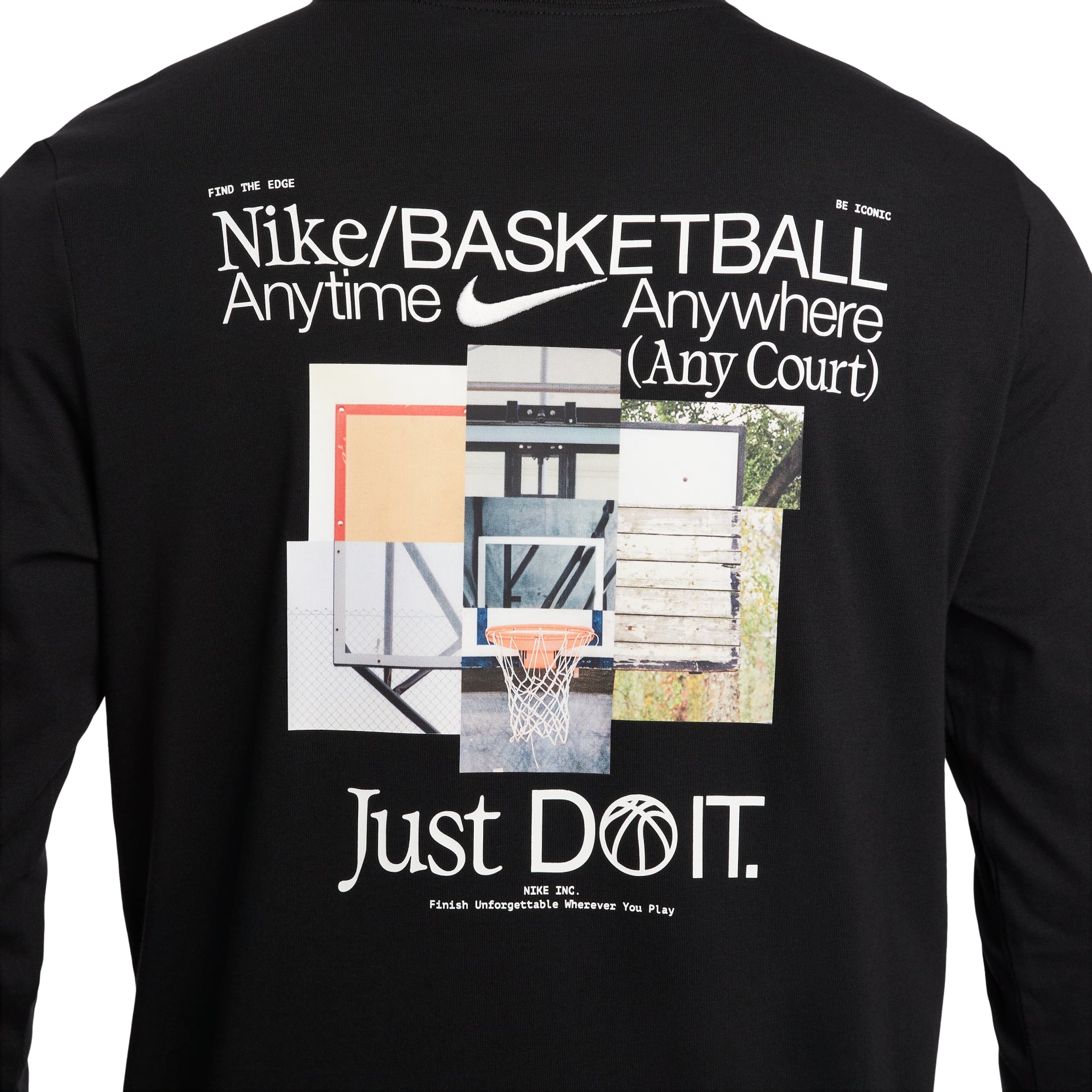 Nike Basketball Long-Sleeve Shirt 'Just Do It Anytime'  HV1771-010