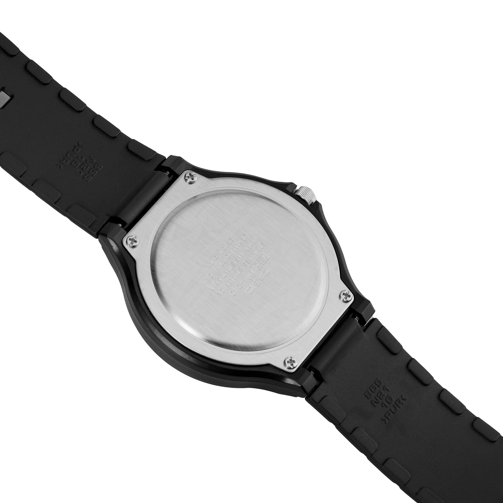 Men's CASIO Quartz Resin Strap Watch Case Black Dial 50m Waterproof 48*43.6*10.3mm Black Analog Mens MW240-2BV