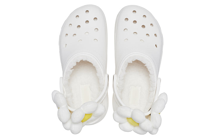 (WMNS) Crocs Classic Flower Clogs 'White' 209236-90H