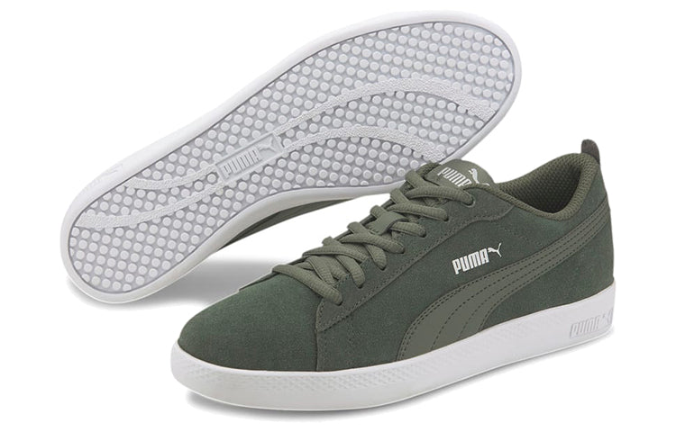 (WMNS) PUMA Smash V2 Sd Green/White 365313-25