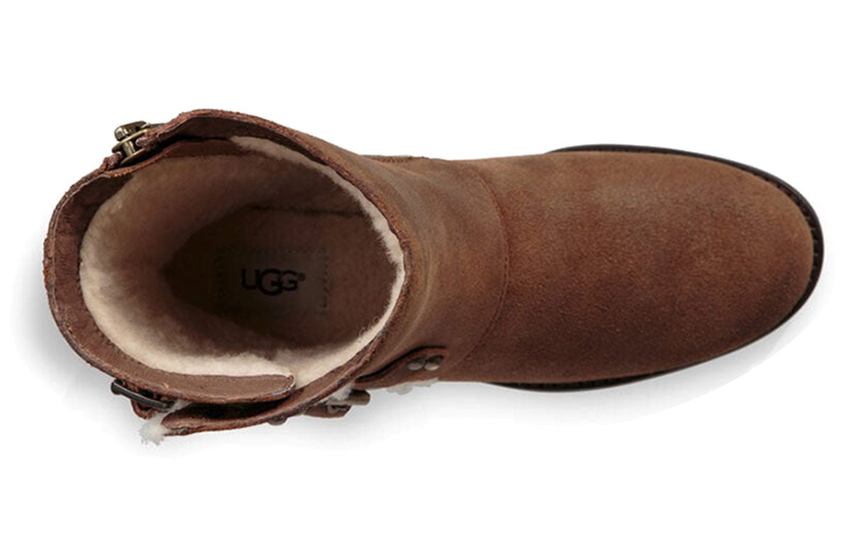 (WMNS) UGG Niels II Fleece Lined Snow Boots Brown 1095130-CPM