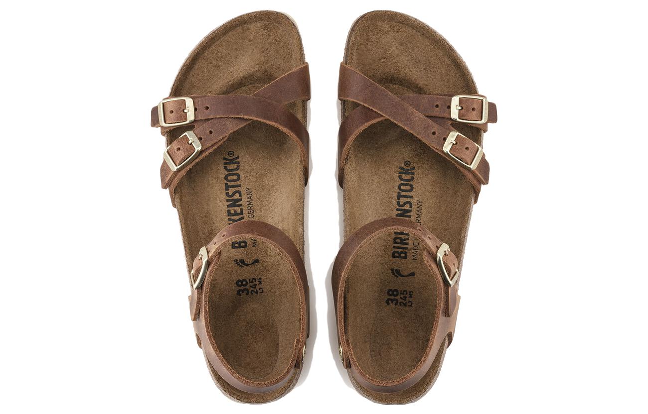 (WMNS) Birkenstock Kumba Oiled Leather Narrow Fit 'Cognac' 1021489