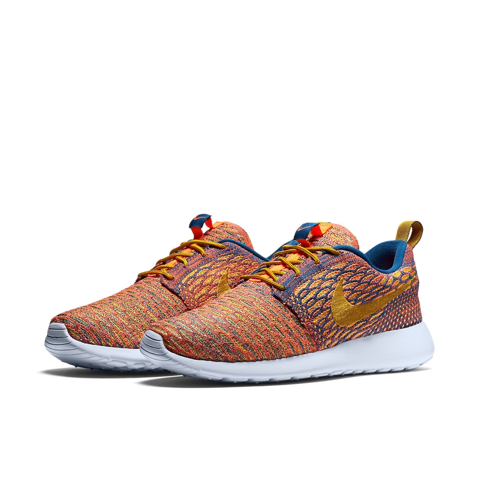 (WMNS) Nike Roshe One Flyknit 'Dark Citron Sunset Glow' 704927-402