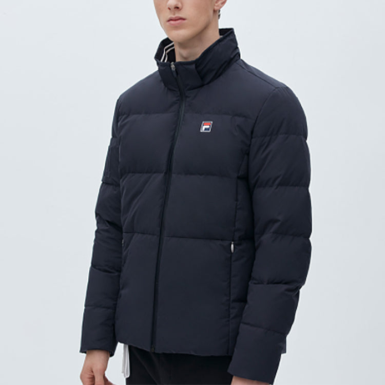 FILA Casual Sport Tat Hoodie Down Jacket Blue F61M948911F