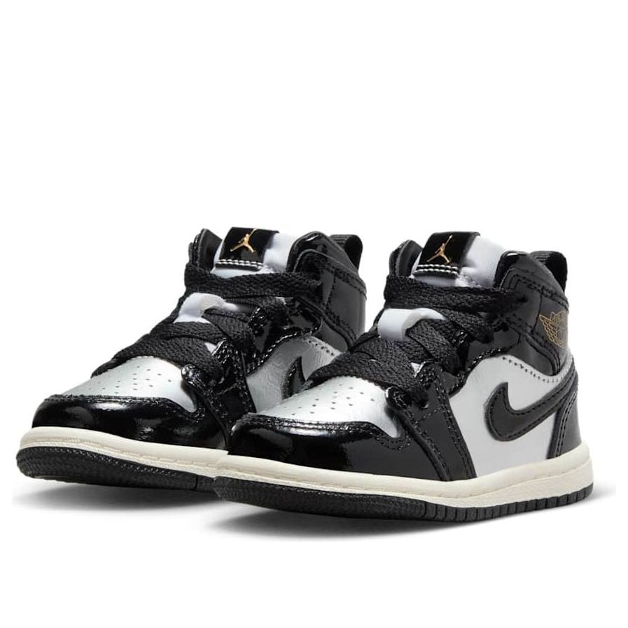 (TD) Air Jordan 1 Mid SE 'Black Metallic Silver Gold' FZ3939-001