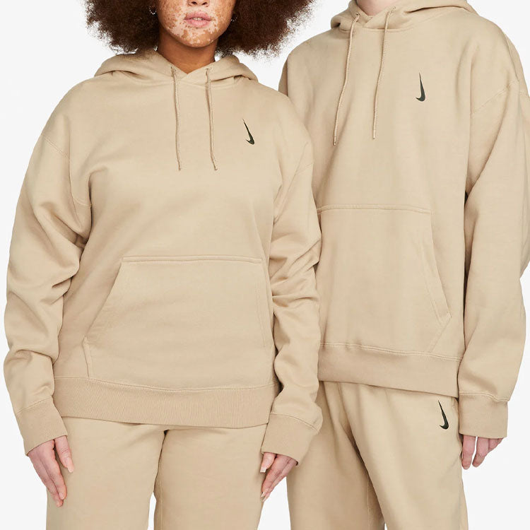 Men's Nike x Billie Eilish Crossover Solid Color Cotton Hooded Long Sleeves Autumn Us Edition Brown DQ7751-202
