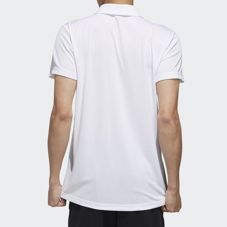 adidas Training Sports Short Sleeve Polo Shirt White FL0332