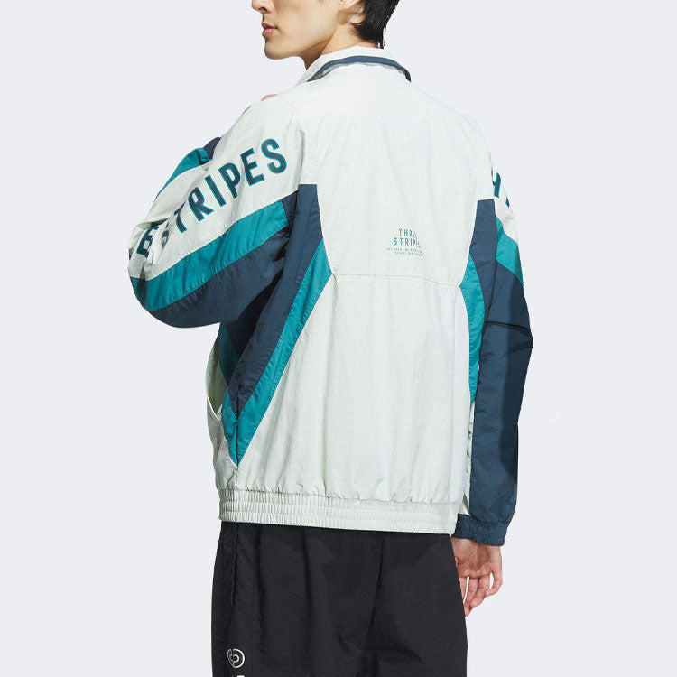 adidas Word Woven jacket Asia Sizing 'White Blue' IS5148