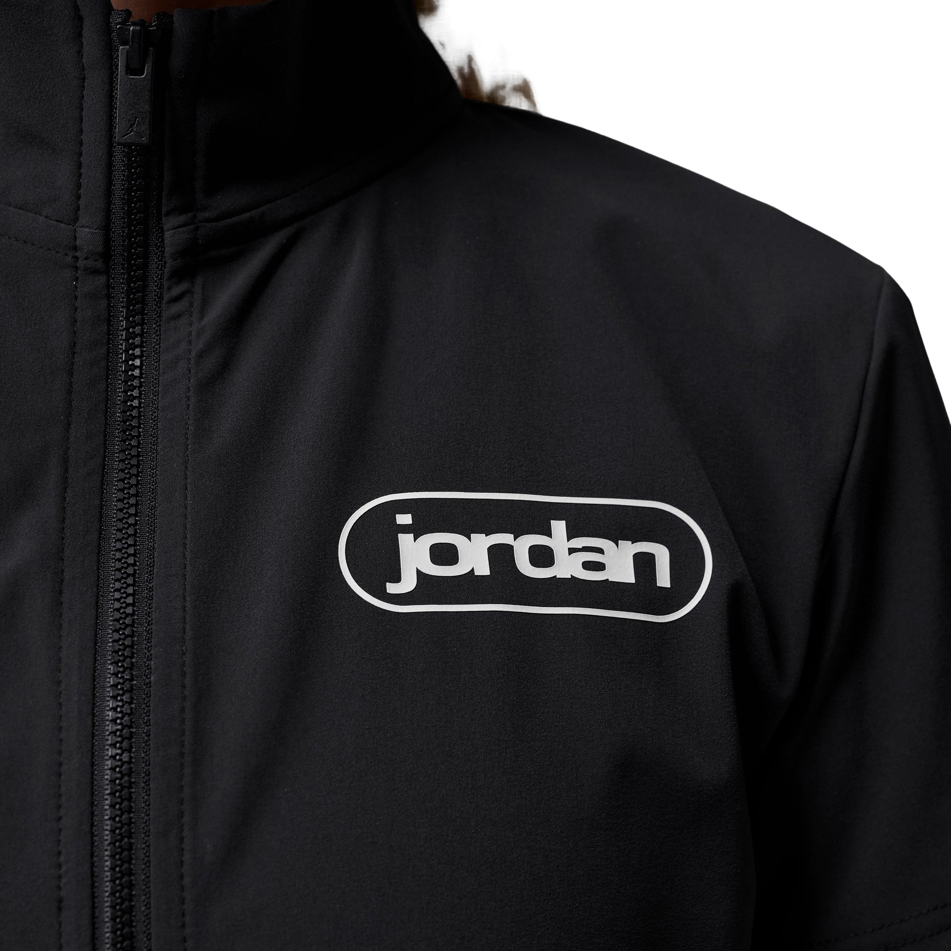 (WMNS) Jordan BRK Short Sleeve Full-Zip Graphic Top 'White Black' IF1375-010