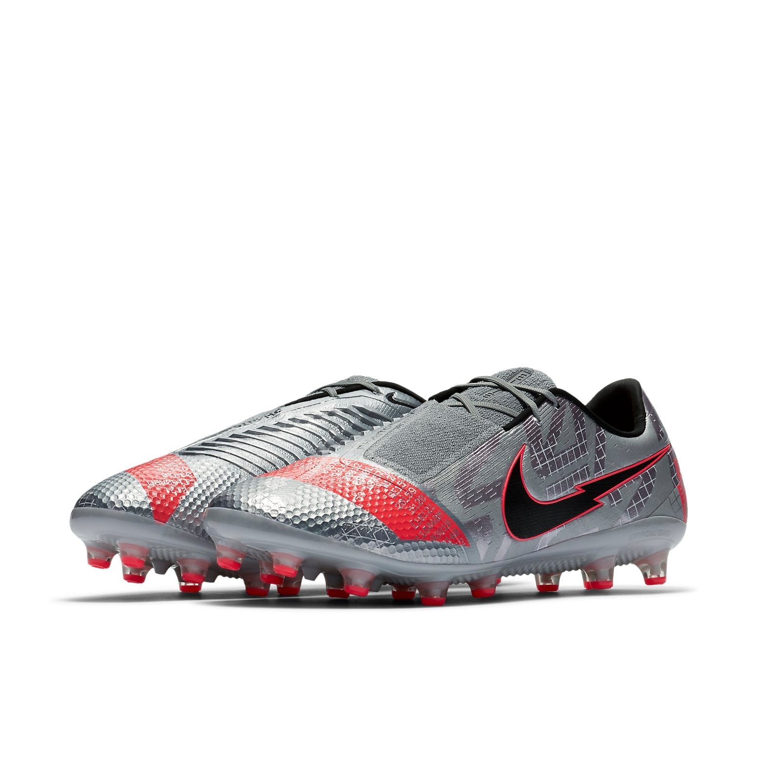 Nike Phantom Venom Elite AG Pro 'Metallic Bomber Grey Laser Crimson' AO0576-906