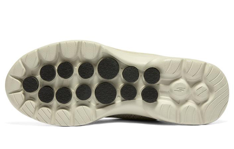 (WMNS) Skechers Go Walk 6 'Natural Black' 124524-NTBK