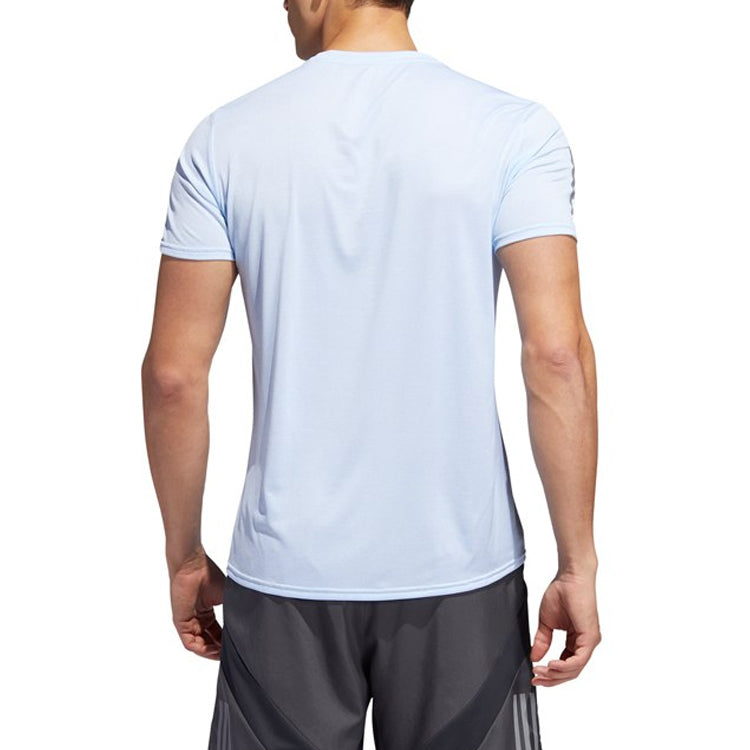 adidas Rs Cooler Ss M Running Sports Short Sleeve Blue DZ7253