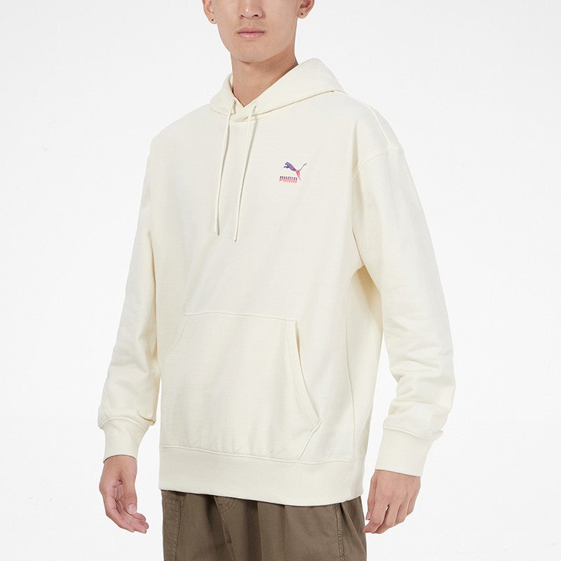 PUMA Logo Hoodie 'Cream' 534443-73