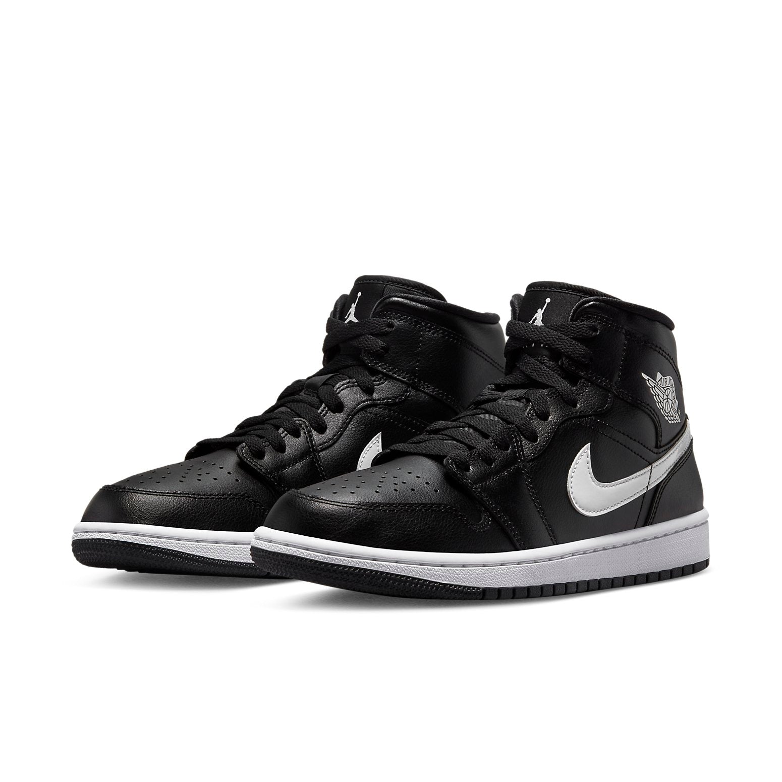 (WMNS) Air Jordan 1 Mid 'Black White' DV0991-001