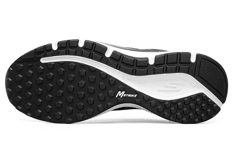 (WMNS) Skechers Go Run Consistent Low-Top Sneakers Black 128272-BKSL
