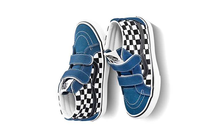(PS) Vans Sk8-Mid Reissue Checkboard 'Black Blue White' VN0A346Y2JE