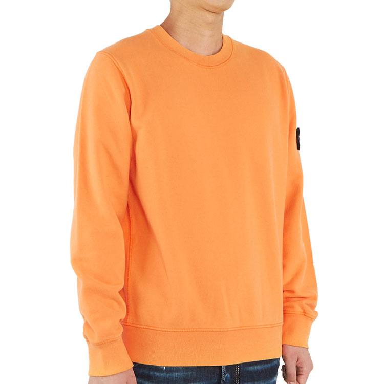 Men's STONE ISLAND Cotton Round Neck Orange 731563020-V0032
