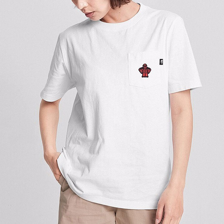 Men's THE NORTH FACE Pocket Short Sleeve White 4999-FN4