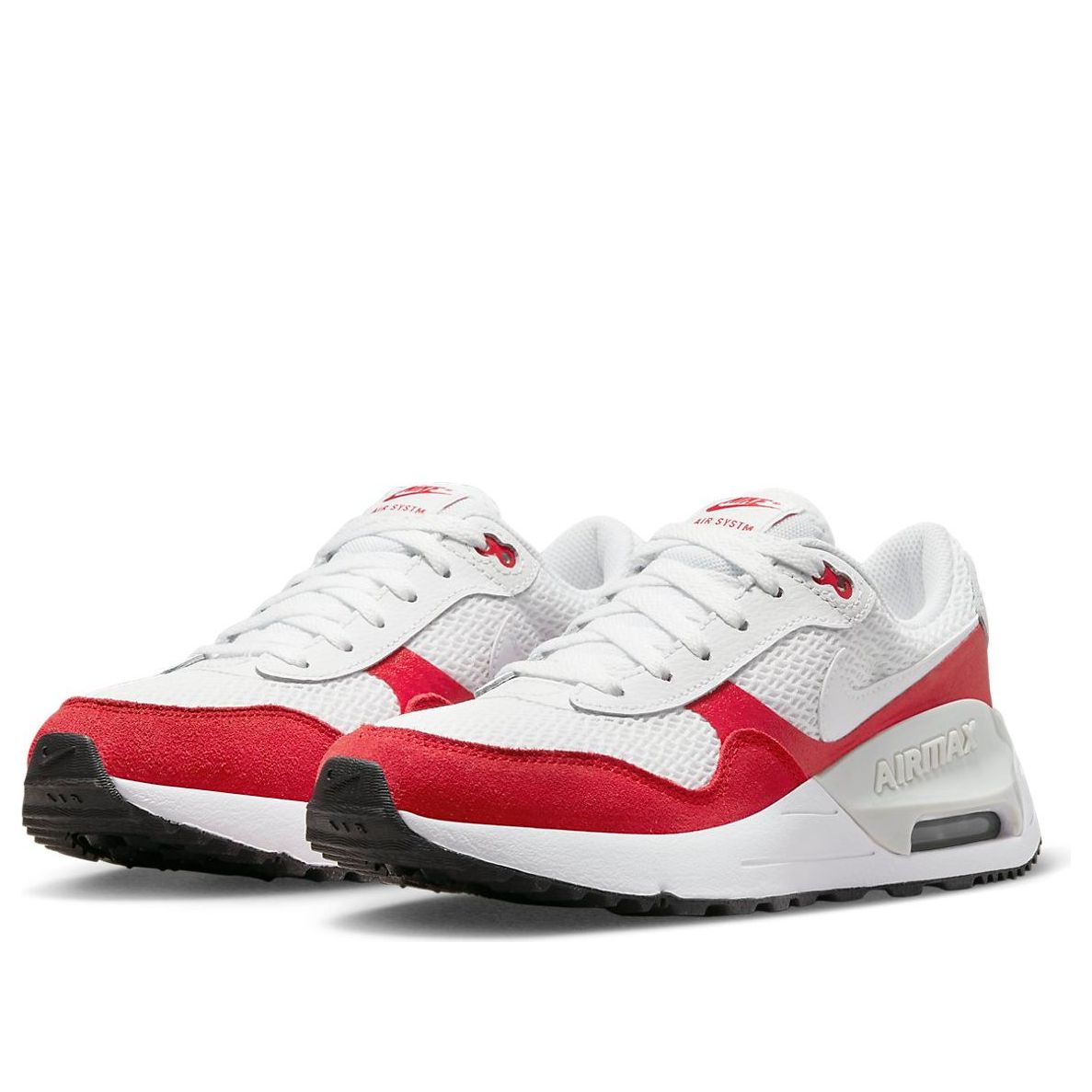 (GS) Nike Air Max SYSTM 'White University Red' DQ0284-108