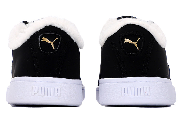 (WMNS) PUMA Vikky v2 Cat Teddy Sneakers Black 381090-01
