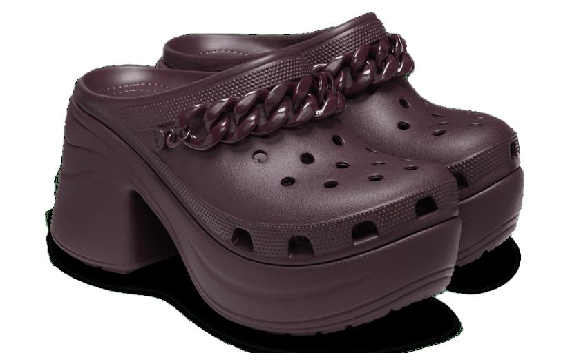 (WMNS) Crocs Siren Chain Clog 'Dark Cherry' 209018-6WD