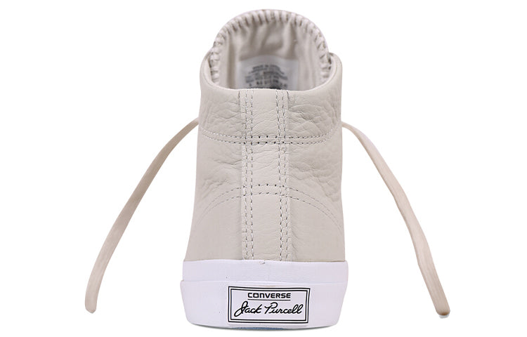 Converse Jack Jack Purcell Leather Mid Top Beige 155719C