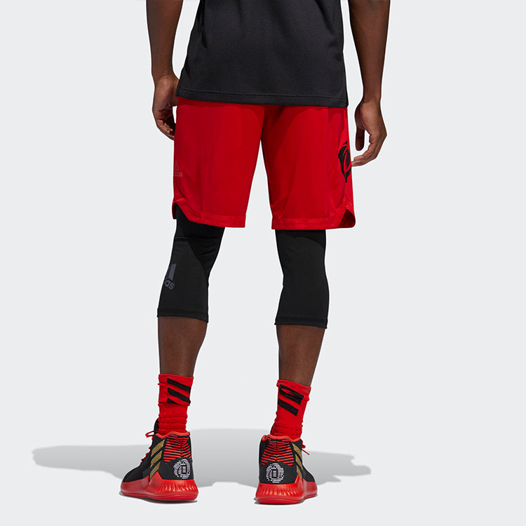 adidas Rose Short Training Gym Sports Basketball Shorts Red DZ0847