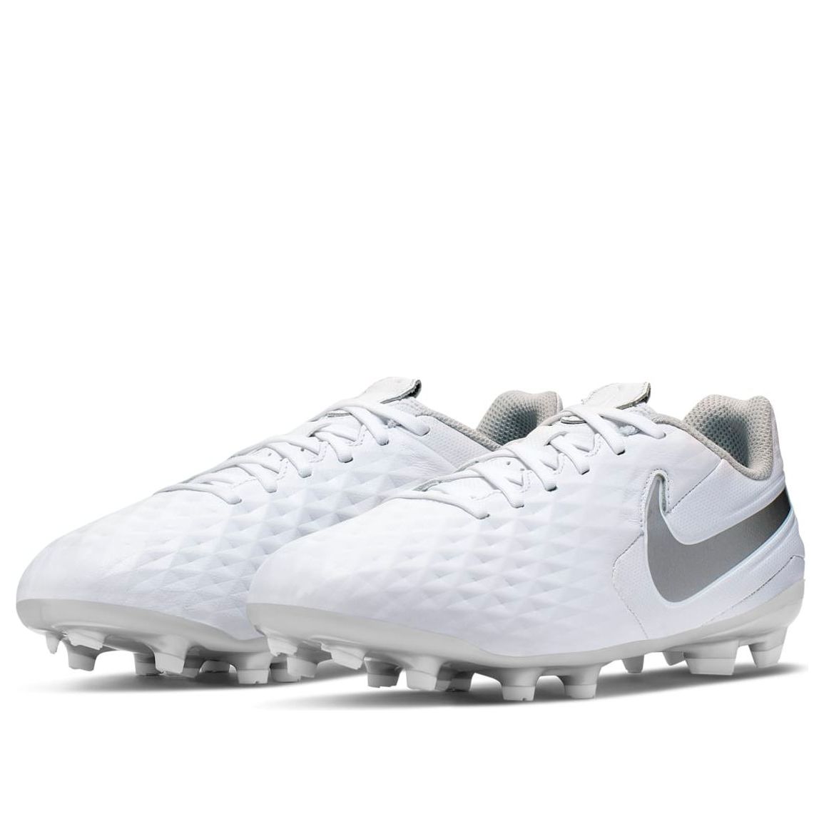 (GS) Nike JR Tiempo Legend 8 Academy FG 'White Silver' AT5732-100