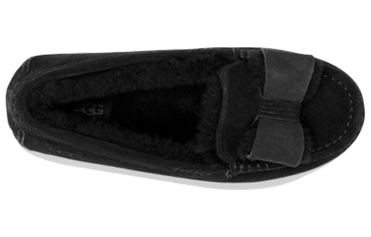 (WMNS) UGG Ansley Twinface Bow 'Black' 1118958-BLK