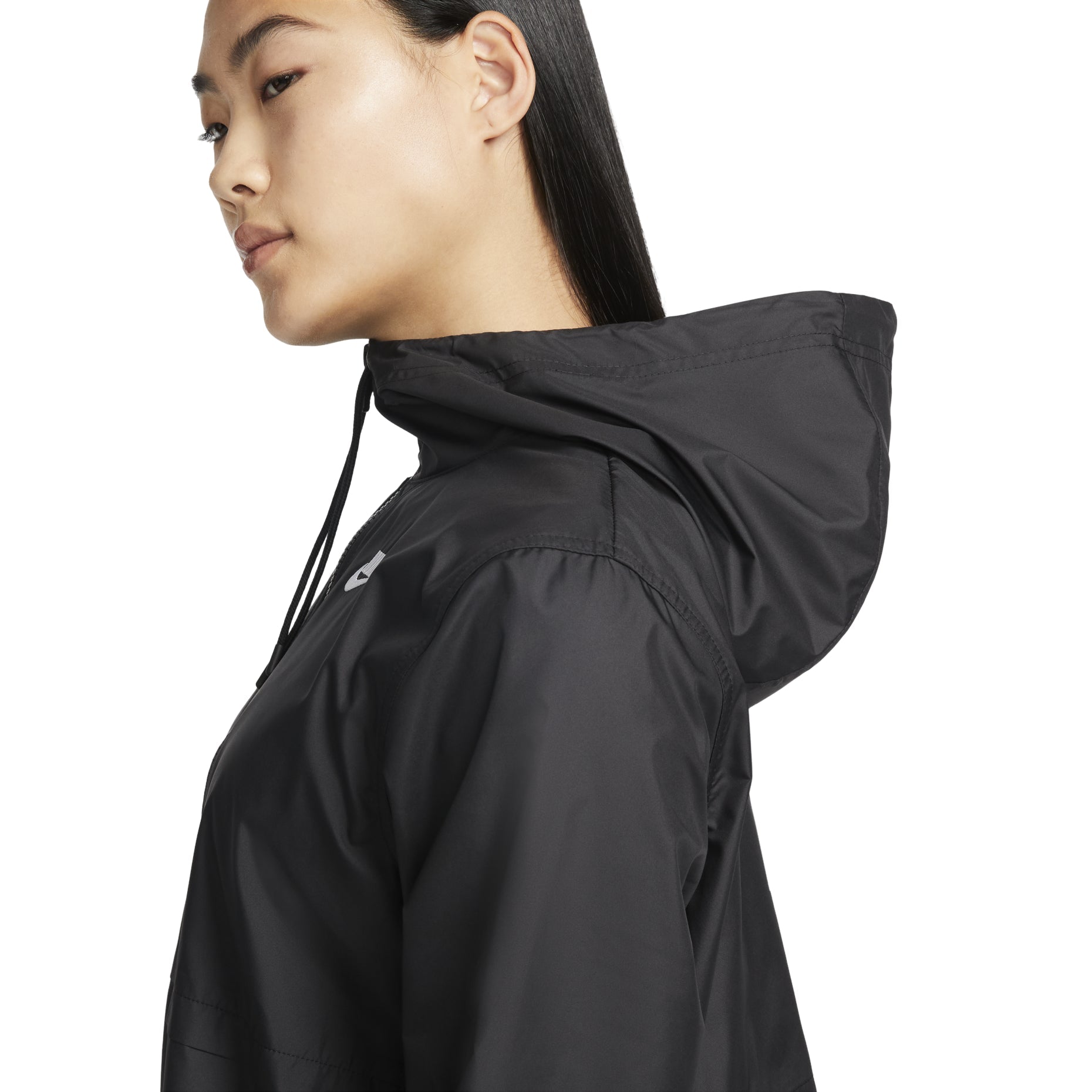 (WMNS) Nike Sportswear Essential Repel Woven Jacket Asia Sizing 'Black' DM6180-010