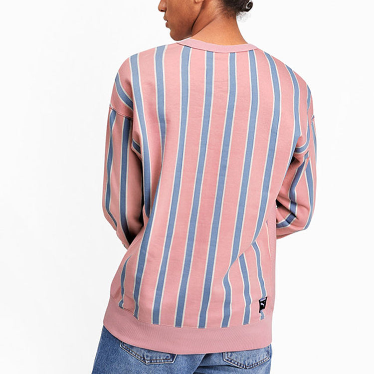 PUMA Downtown Long Sleeve Sweater 'Pink Blue' 596029-14