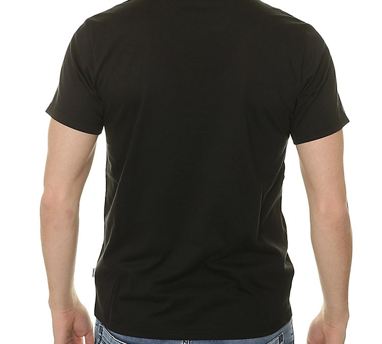 Men's Converse Pure Cotton Alphabet Short Sleeve Black 10001970-A02