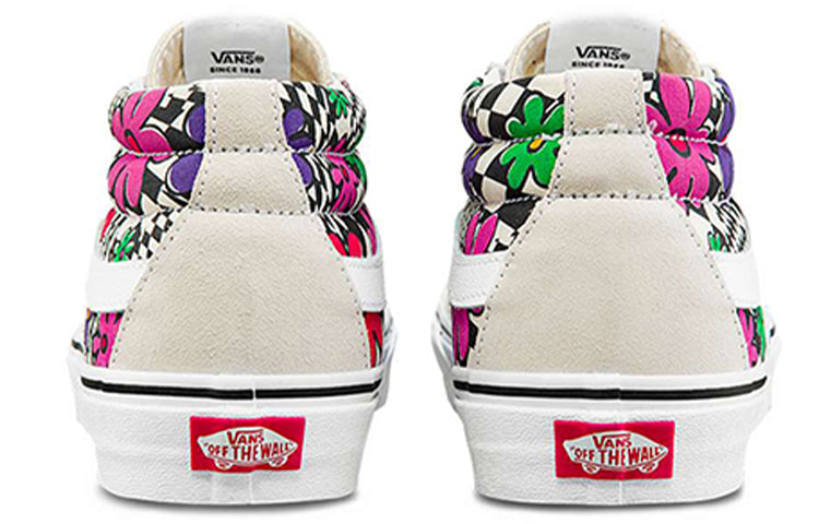 Vans SK8-Mid Flower Plaid White/Grey VN0A3WM340G