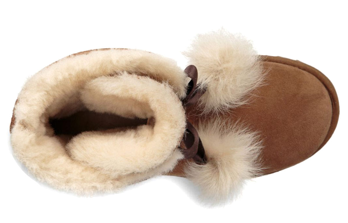 (WMNS) UGG Gita Snow Boots Brown 1018517-CHE