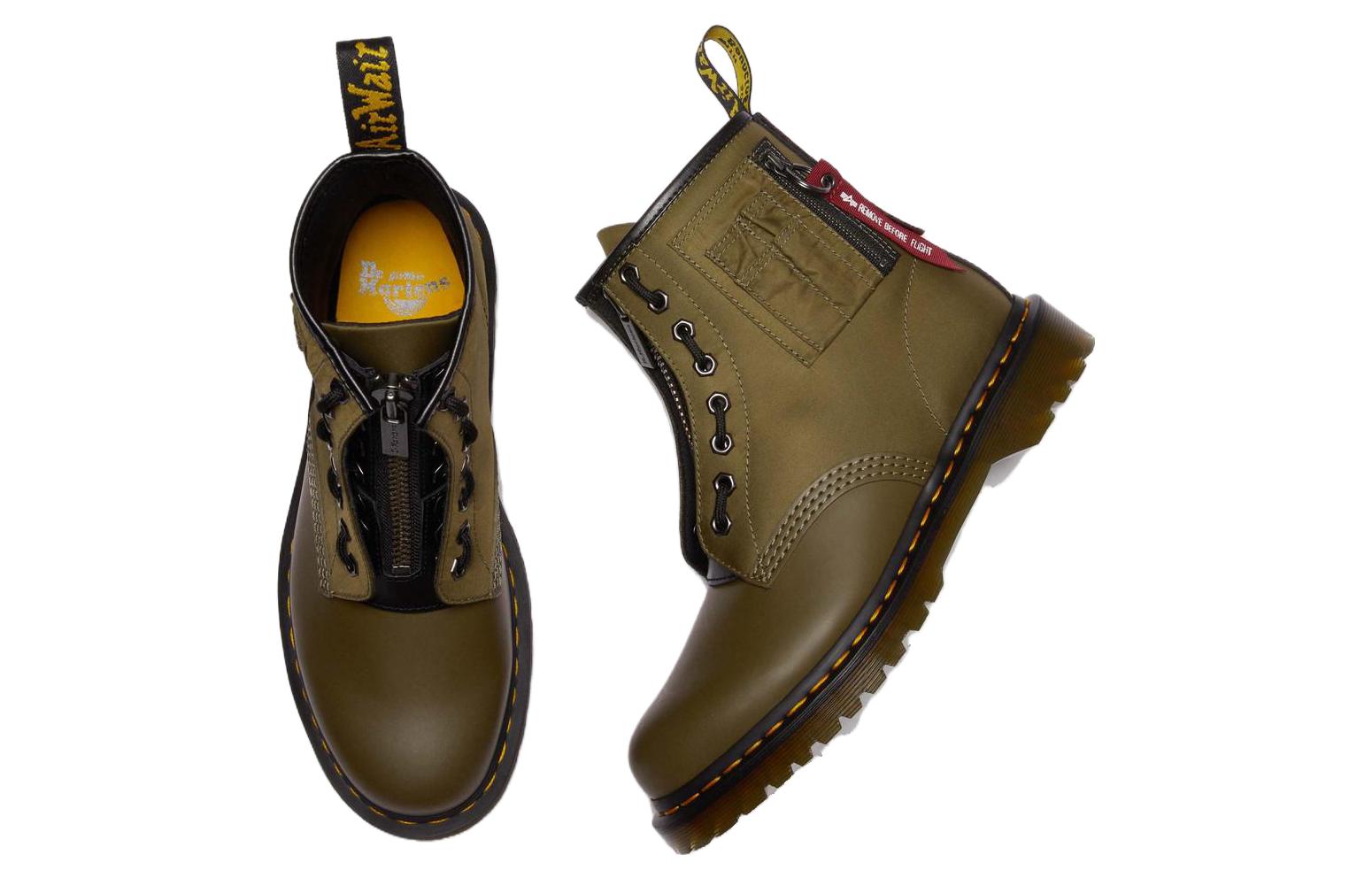 Dr. Martens x Alpha Industries 1460 Ben Boot 'Olive Black' 31718388