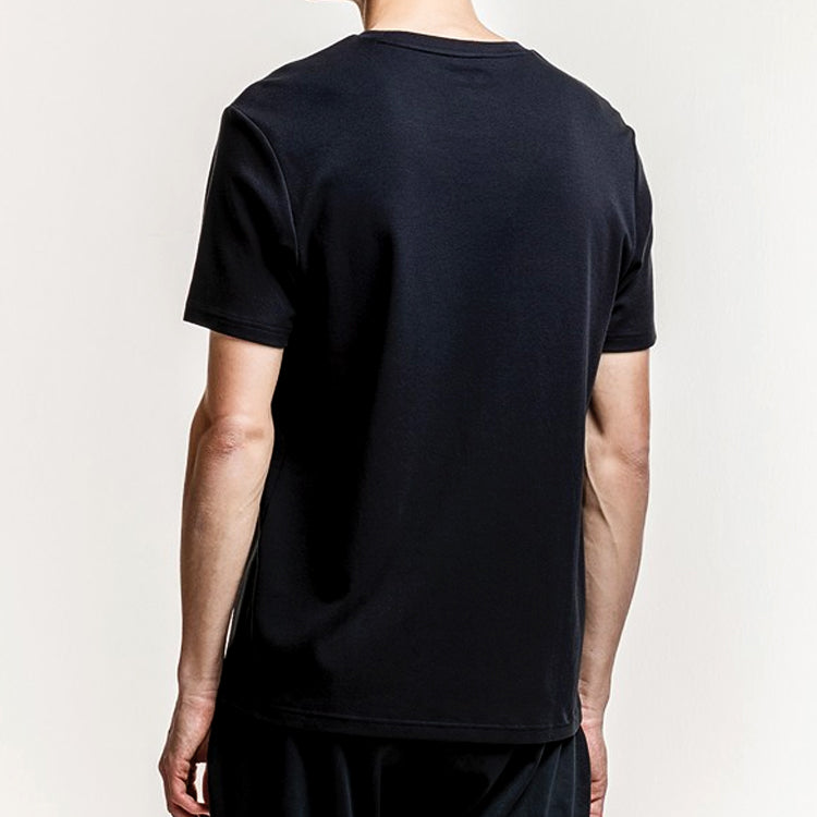 FILA Slim Fit Sports Short Sleeve Couple Style Black F11M918106F-BK
